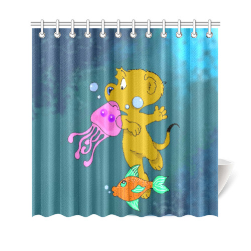 Ferald's Swim Shower Curtain 69"x70"