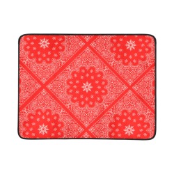 Red and White Bandana Beach Mat 78"x 60"