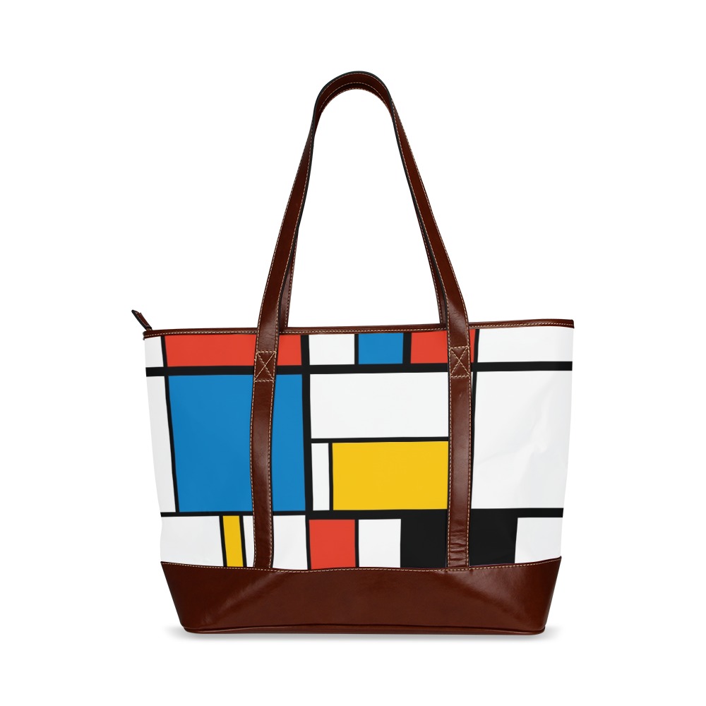 Mondrian De Stijl Modern Tote Handbag (Model 1642)