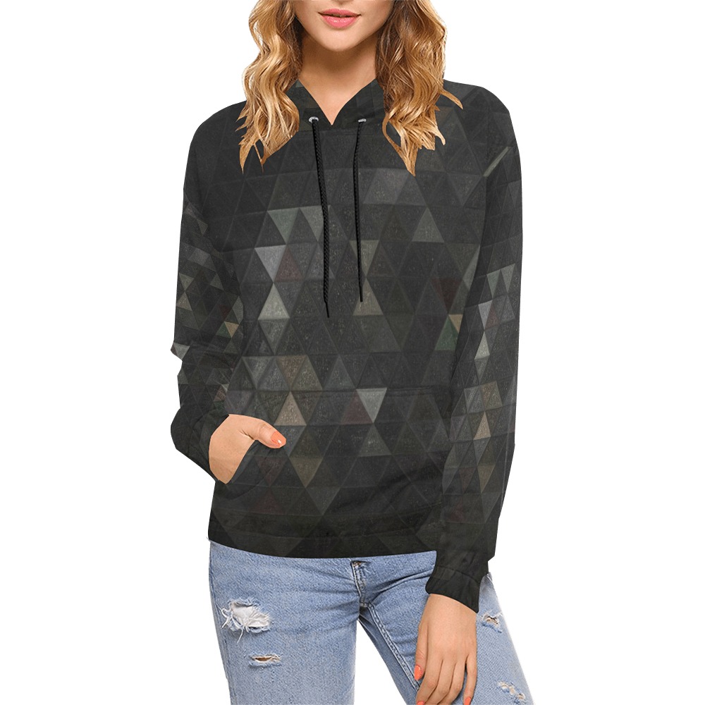 mosaic triangle 26 All Over Print Hoodie for Women (USA Size) (Model H13)