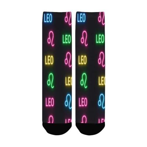 Neon Leo Zodiac Pattern