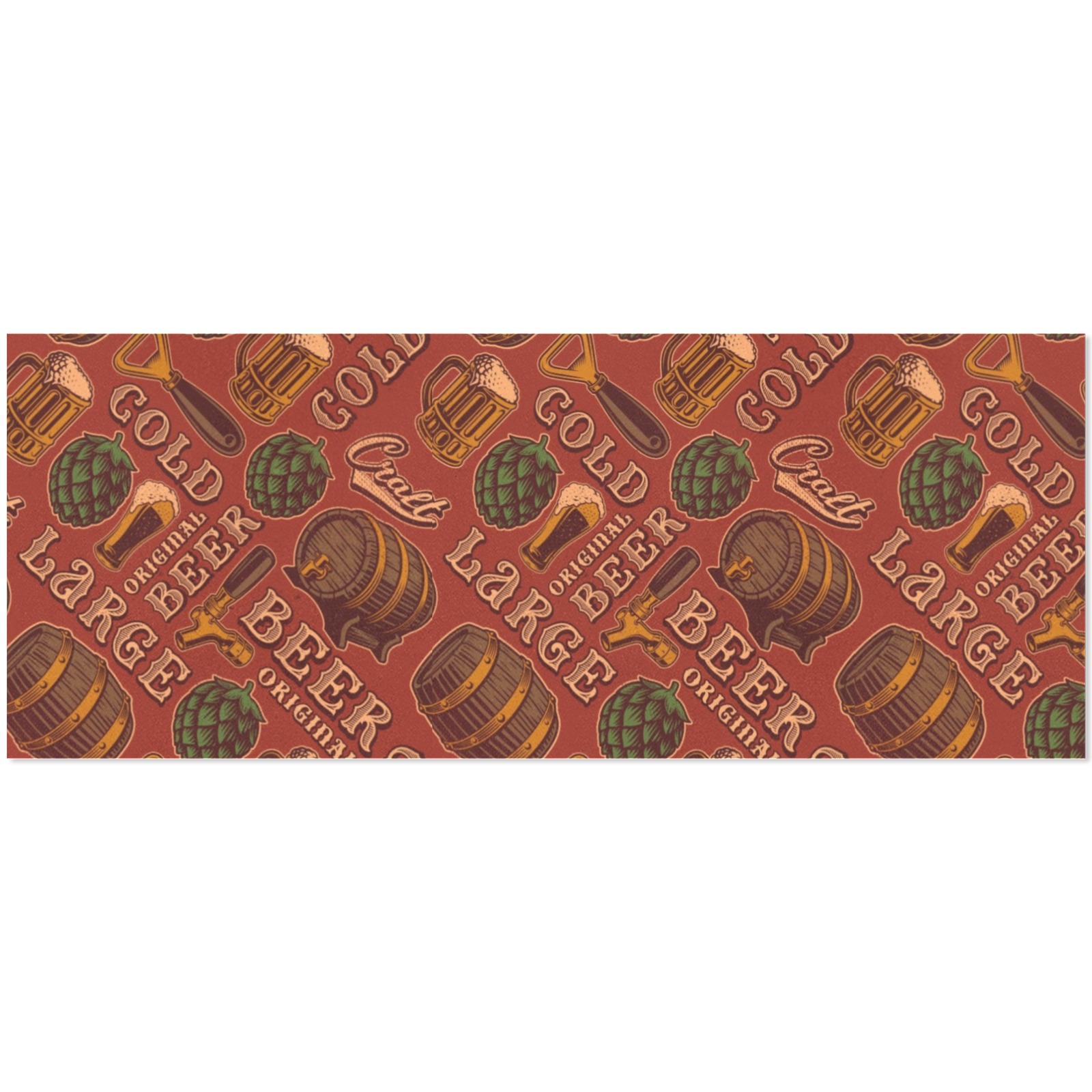 Cold Beer Pattern Gift Wrapping Paper 58"x 23" (1 Roll)