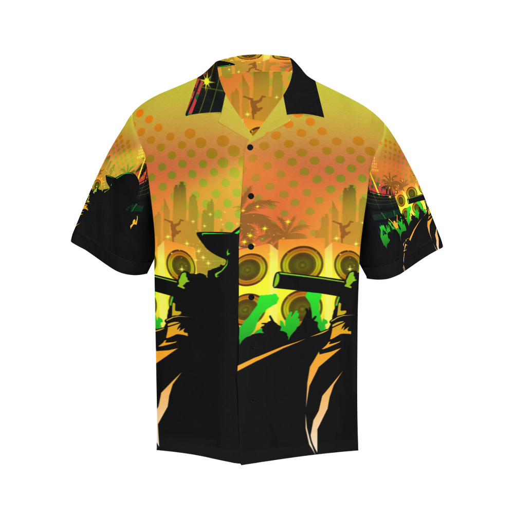 Rock The Crowd Hawaiian Shirt (Model T58)
