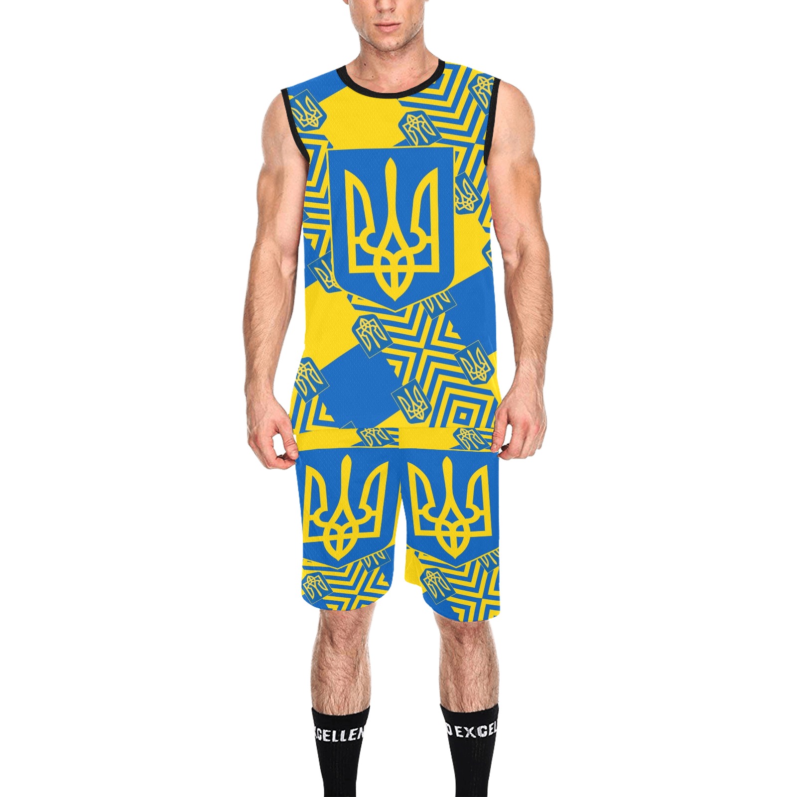UKRAINE 2 All Over Print Basketball Uniform