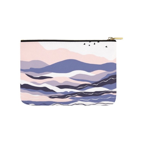 Modern abstract landscape of strokes-1 Carry-All Pouch 9.5''x6''