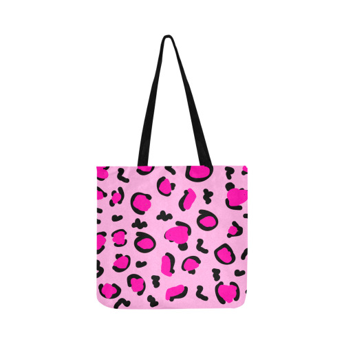 pinkky LEOPARD PRINT tote bag Reusable Shopping Bag Model 1660 (Two sides)