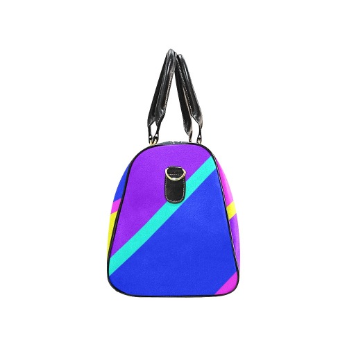 Bright Neon Colors Diagonal New Waterproof Travel Bag/Large (Model 1639)