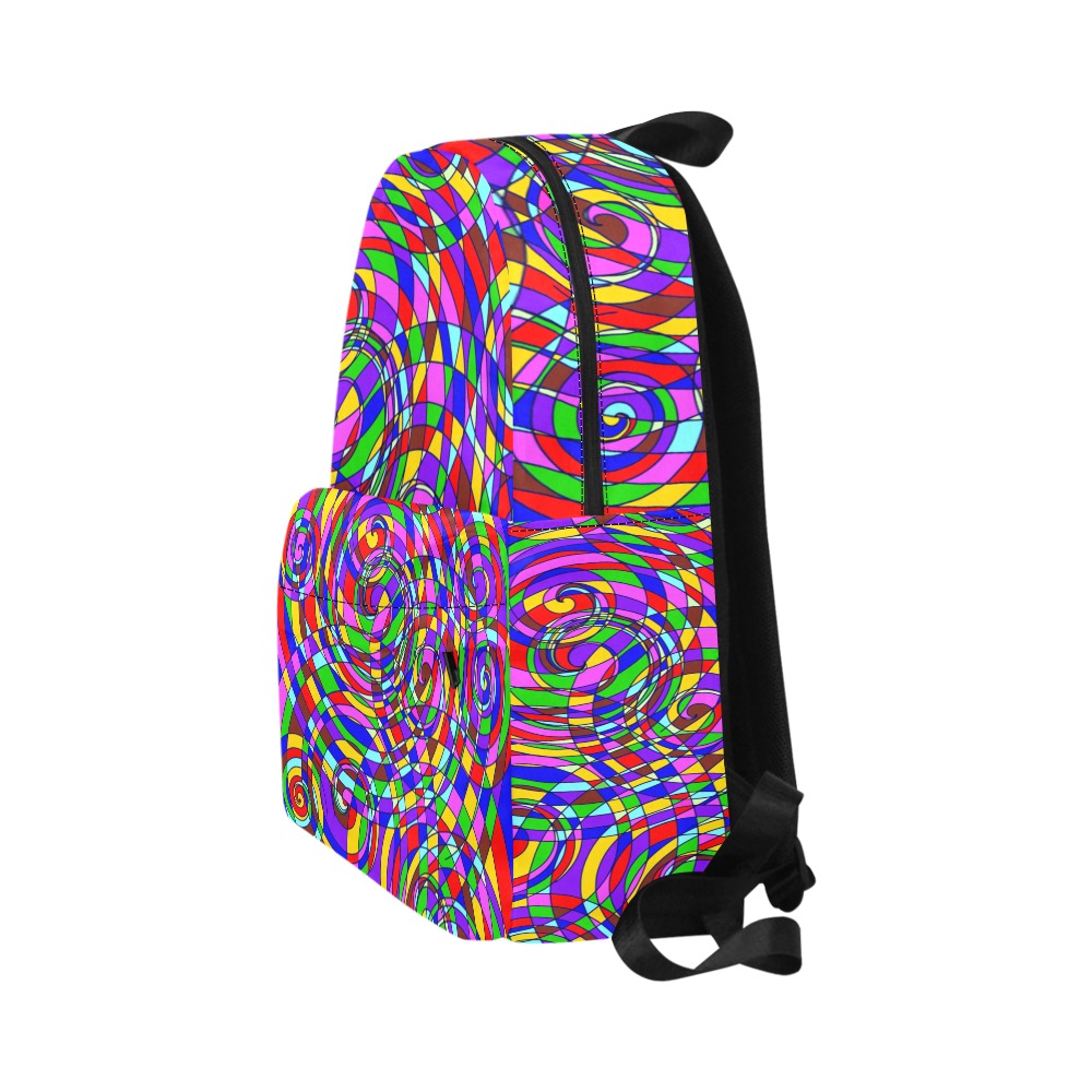abstract owlblu Unisex Classic Backpack (Model 1673)