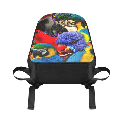 PARROTS Fabric School Backpack (Model 1682) (Large)