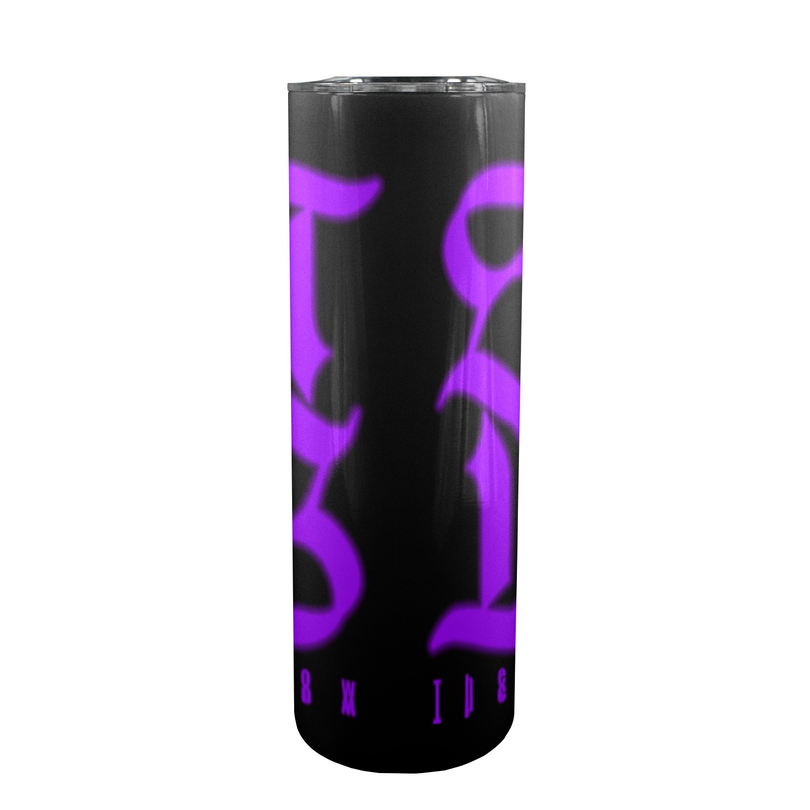 SHIT Show Purple Tumbler 20oz Tall Skinny Tumbler with Lid and Straw