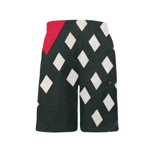 Counter-composition XV by Theo van Doesburg- Boys' Casual Beach Shorts (Model L52)