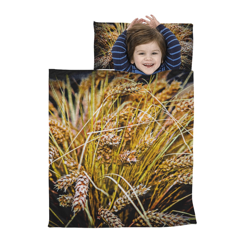 Grain Wheat wheatear Autumn Crop Thanksgiving Kids' Sleeping Bag