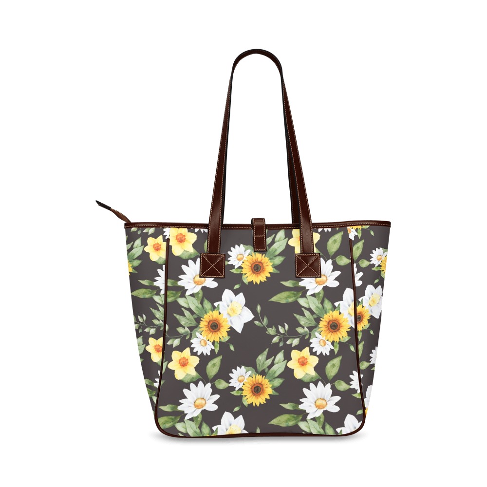 Gorgeous Floral - Daisies and Sunflowers Classic Tote Bag (Model 1644)