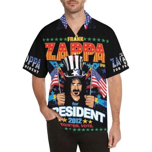 Zappa for president Hawaiian Shirt with Merged Design (Model T58)