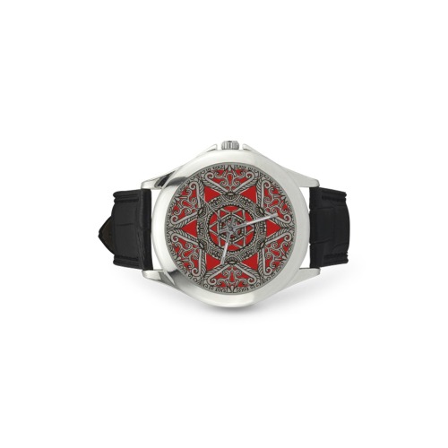 maguen mandala Women's Classic Leather Strap Watch(Model 203)
