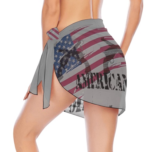 American Theme print 33A272CC-E0B9-4F3E-8D91-1D10085057D4 Beach Sarong Wrap