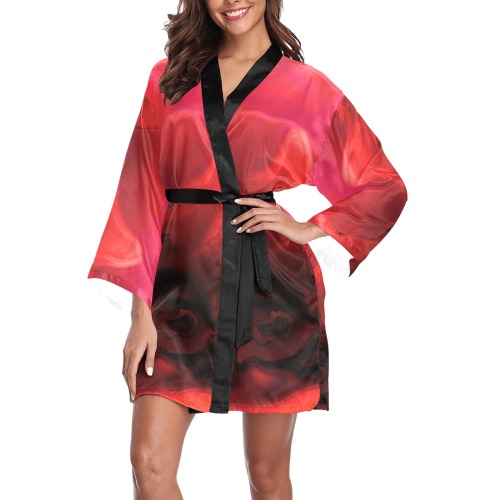 Mars Fire Long Sleeve Kimono Robe