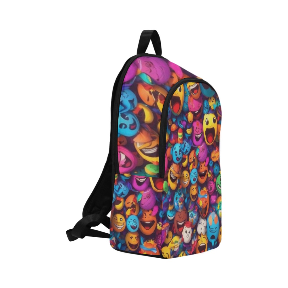 Emoji Fabric Backpack for Adult (Model 1659)