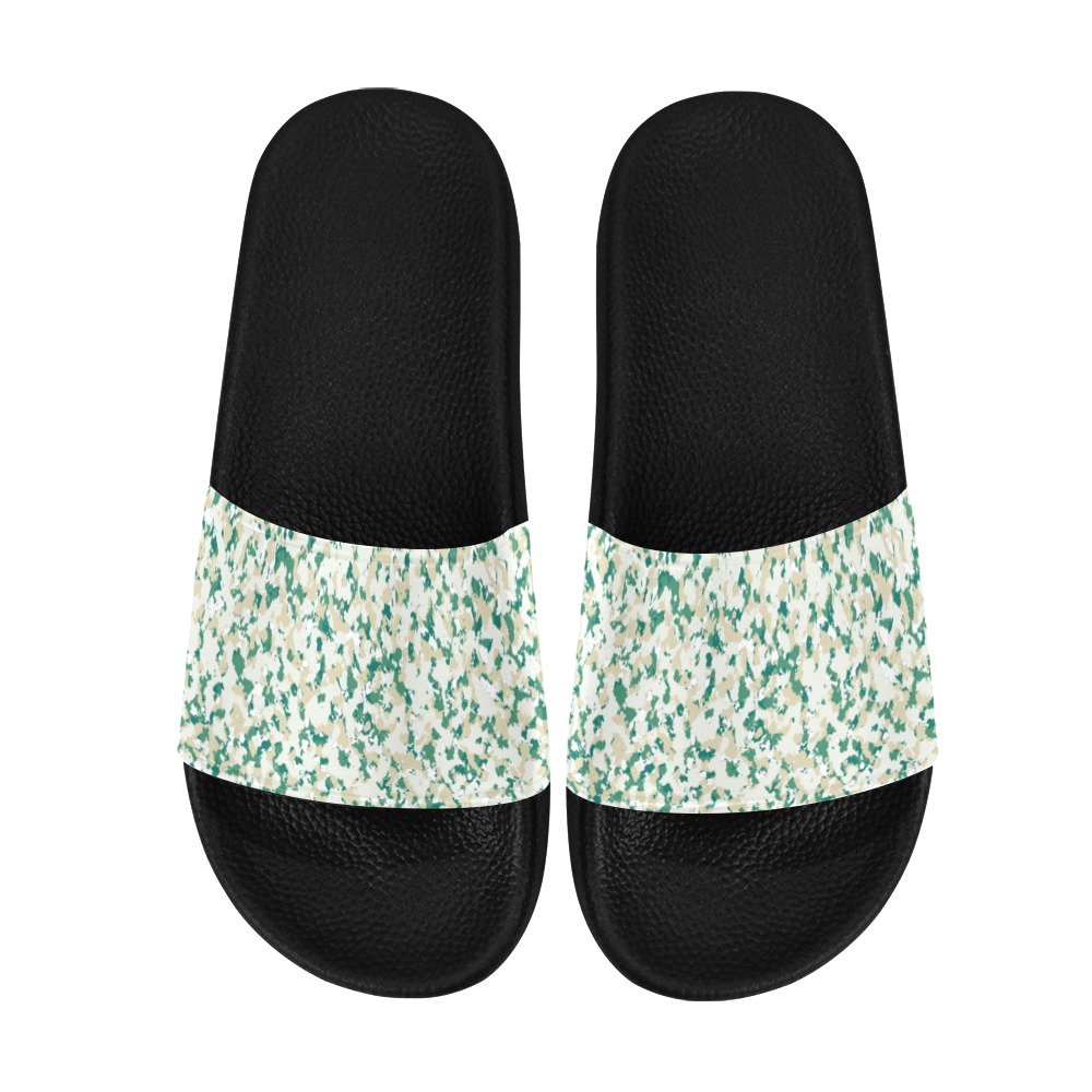Wednesday Green(11) Women's Slide Sandals (Model 057)