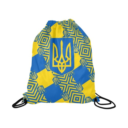 UKRAINE 2 Large Drawstring Bag Model 1604 (Twin Sides)  16.5"(W) * 19.3"(H)