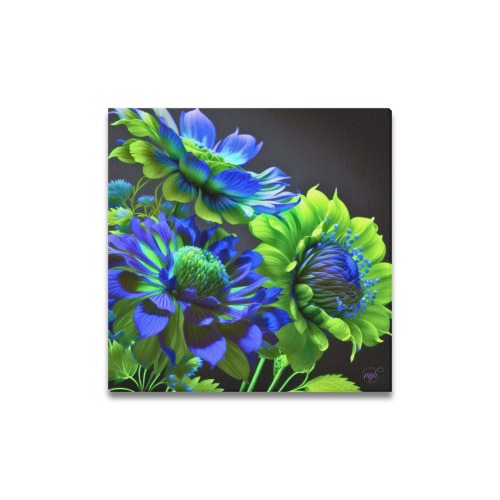 April Showers bring May Flowers Upgraded Canvas Print 16"x16"