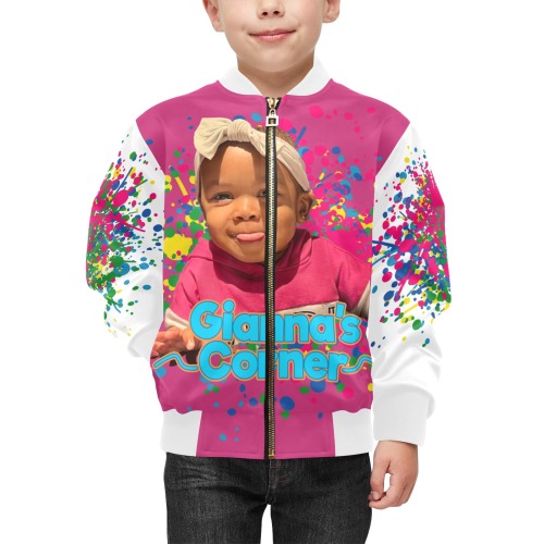 Kid's Custom Bomber Kids' Bomber Jacket with Pockets (Model H40)