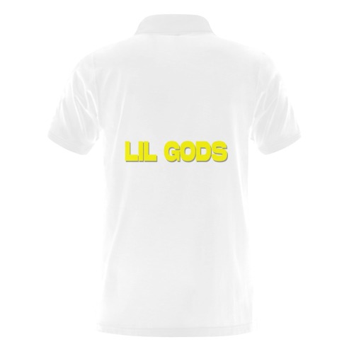LG Yellow Men's Polo Shirt (Model T24)