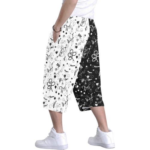 Simply Pop by Nico Bielow Men's All Over Print Baggy Shorts (Model L37)