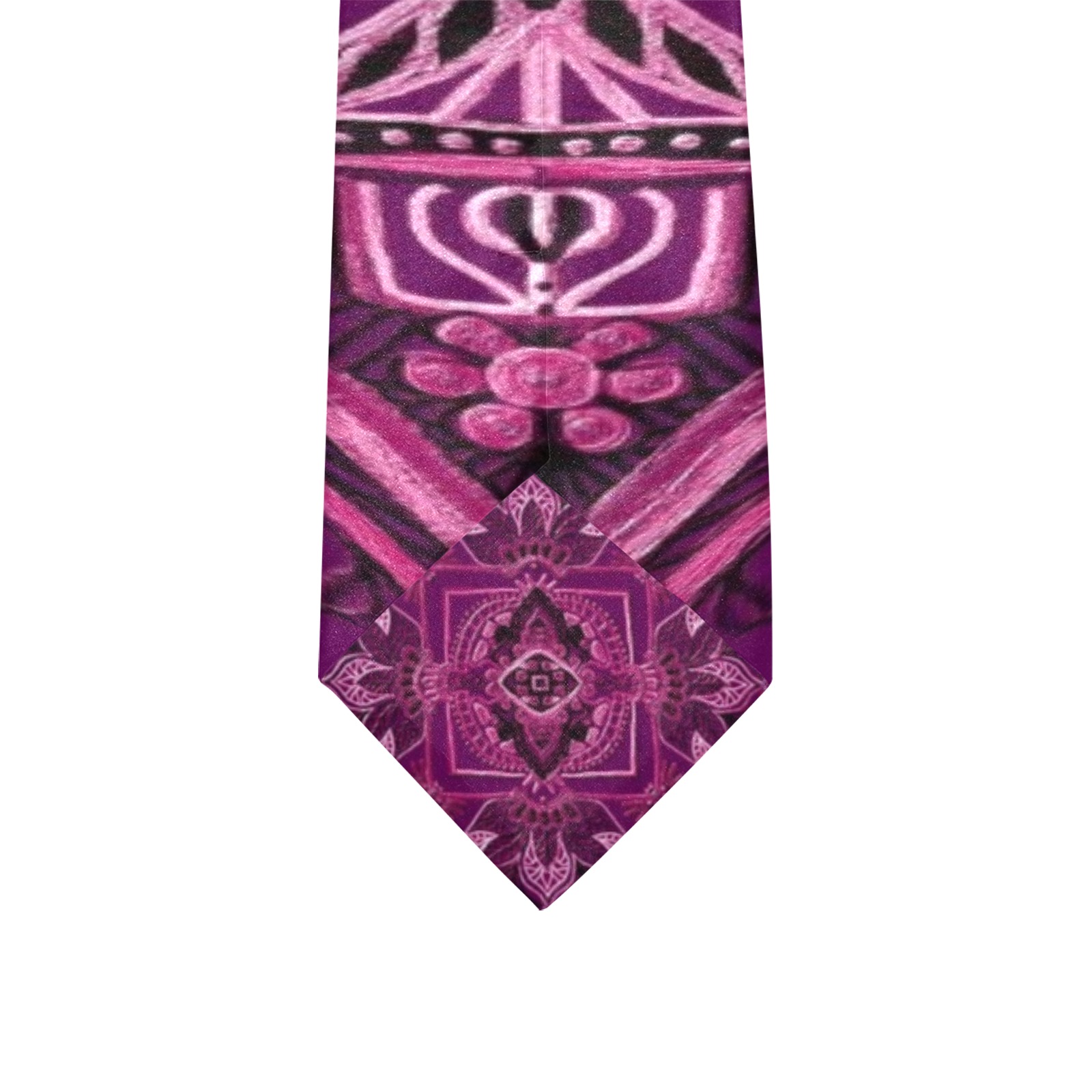 gamba purple Custom Peekaboo Tie with Hidden Picture