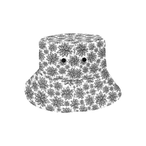 Creekside Floret - white Unisex Summer Bucket Hat