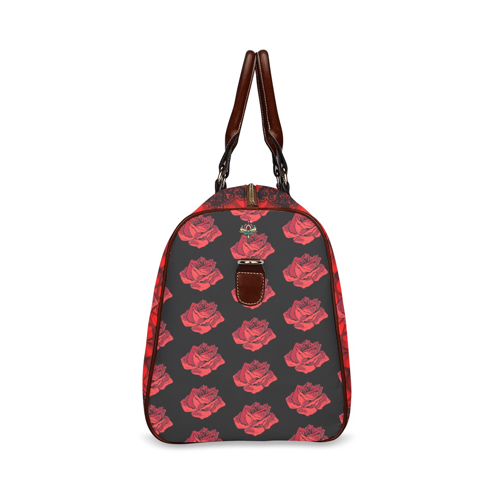 Bailaora black and red Waterproof Travel Bag/Large (Model 1639)