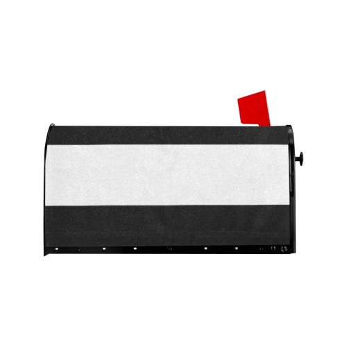 Black White Stripes Mailbox Cover