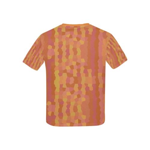 Mango Orange Crystalize Pattern Kids' All Over Print T-shirt (USA Size) (Model T40)