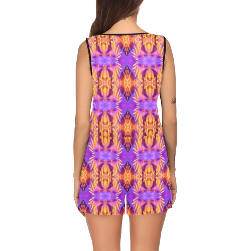 2022 All Over Print Short Jumpsuit