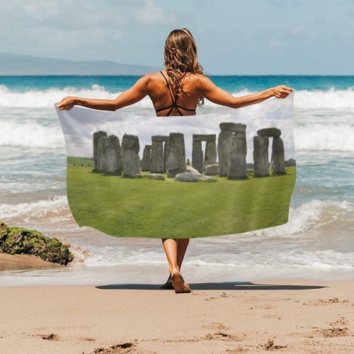 Stonehenge 1 Beach Towel 30"x 60"