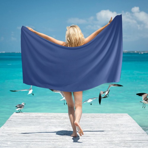 navy Beach Towel 31"x71"(NEW)