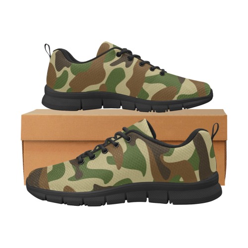 Camouflage Men's Breathable Running Shoes (Model 055)