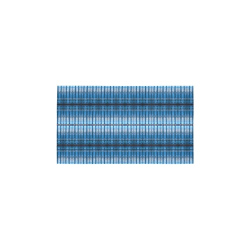 fabric pillar's, blue, repeating pattern Bath Rug 16''x 28''