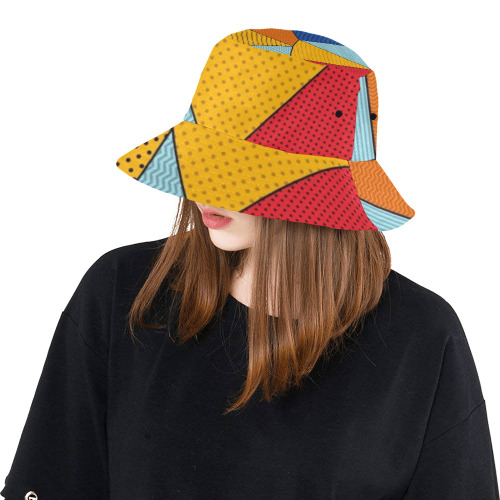 Dotted All Over Print Bucket Hat