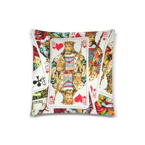 KINGS Custom Zippered Pillow Case 18"x18"(Twin Sides)