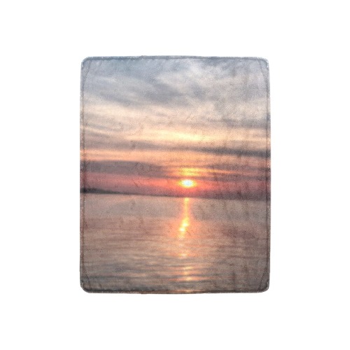 Pink Amber Sunset Collection Ultra-Soft Micro Fleece Blanket 30''x40''