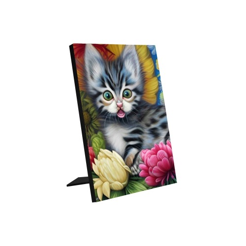 Cute Kittens 5 Photo Panel for Tabletop Display 6"x8"