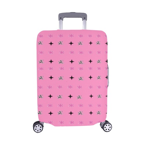 Traci K Patterened Pink Luggage