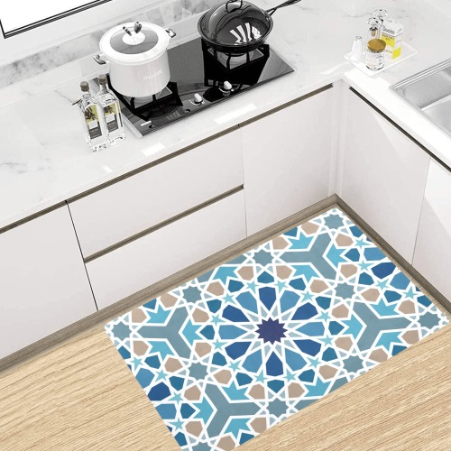 Arabic Geometric Design Pattern Kitchen Mat 32"x20"