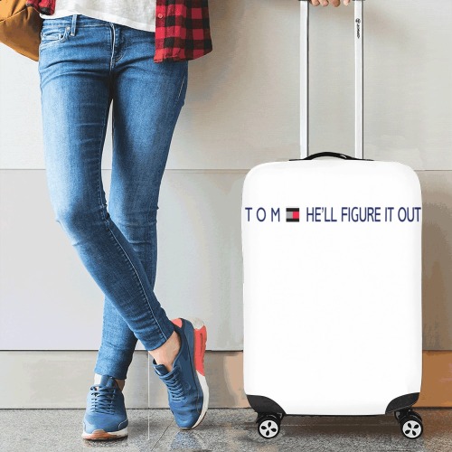 Tom, He'll Figure It Out Luggage Cover/Small 18"-21"