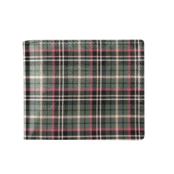 Classic Plaid Bifold Wallet with Coin Pocket (Model 1706)