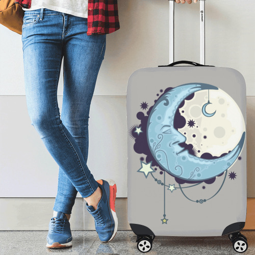 Blue Moon Luggage Cover/Medium 22"-25"
