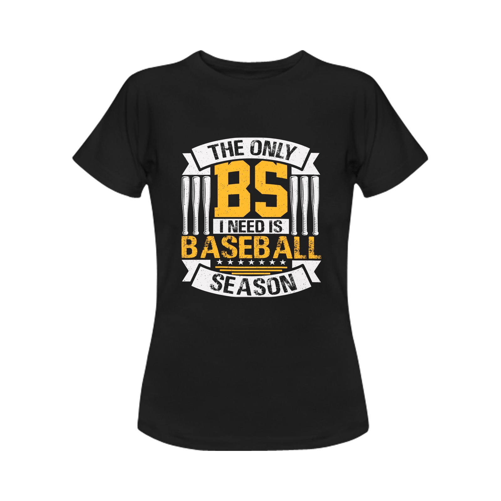 Funny Baseball Sarcasm Women's T-Shirt in USA Size (Two Sides Printing)