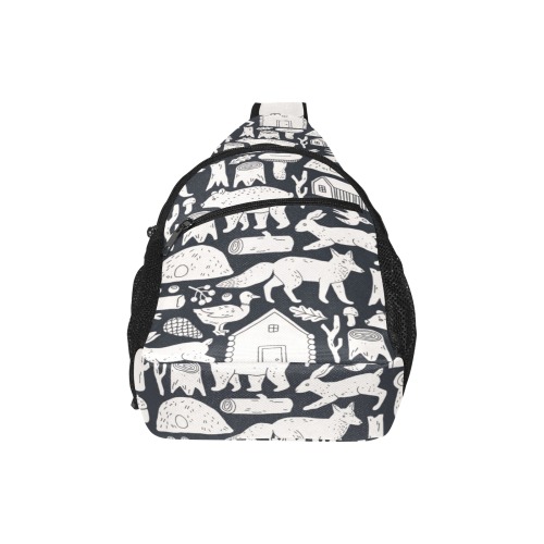 Cabin in the Wood All Over Print Chest Bag (Model 1719)