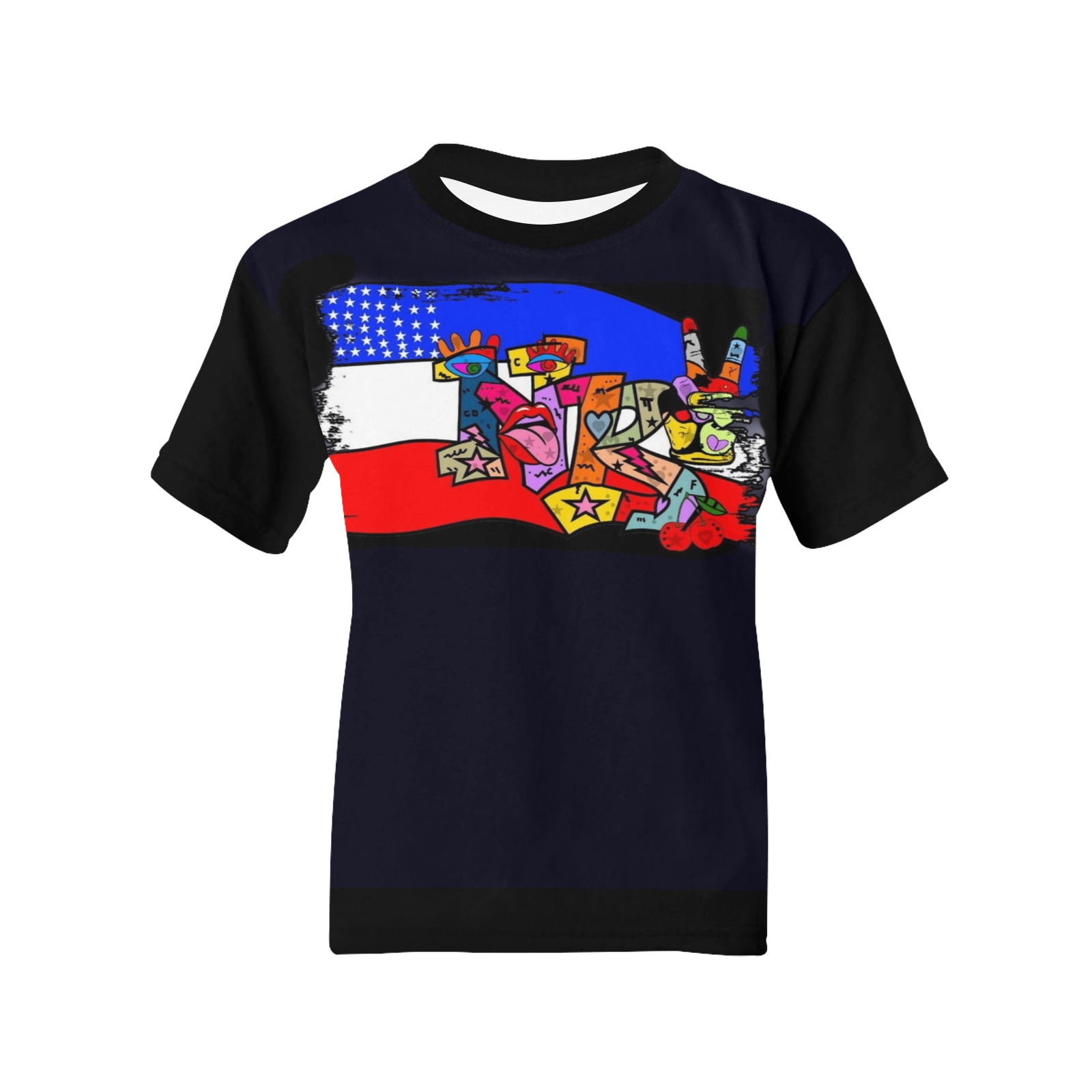 USA NB by Nico Bielow Kids' All Over Print T-shirt (Model T65)